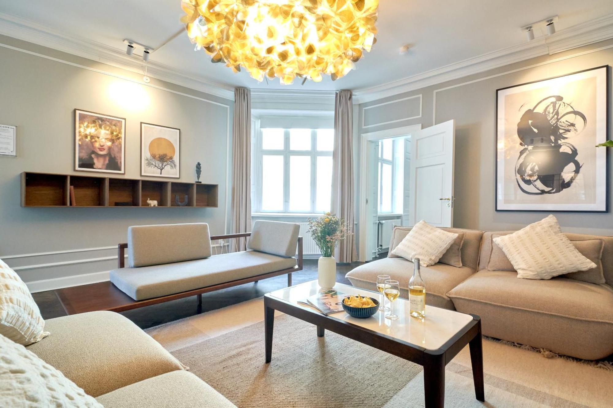 220Sqm Designer Apt - Copenhagen City Center - Private Balcony المظهر الخارجي الصورة